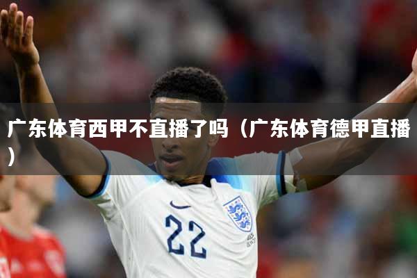广东体育西甲不直播了吗（广东体育德甲直播）