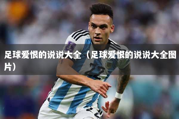足球爱恨的说说大全（足球爱恨的说说大全图片）